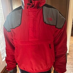 Vintage/Rare The North Face Red and Gray Puffer Jacket